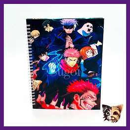 Cuaderno Jujutsu Kaisen tapa dura