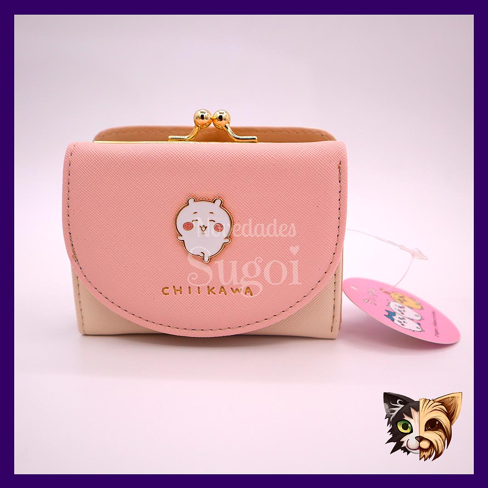 Billetera con broche Chiikawa