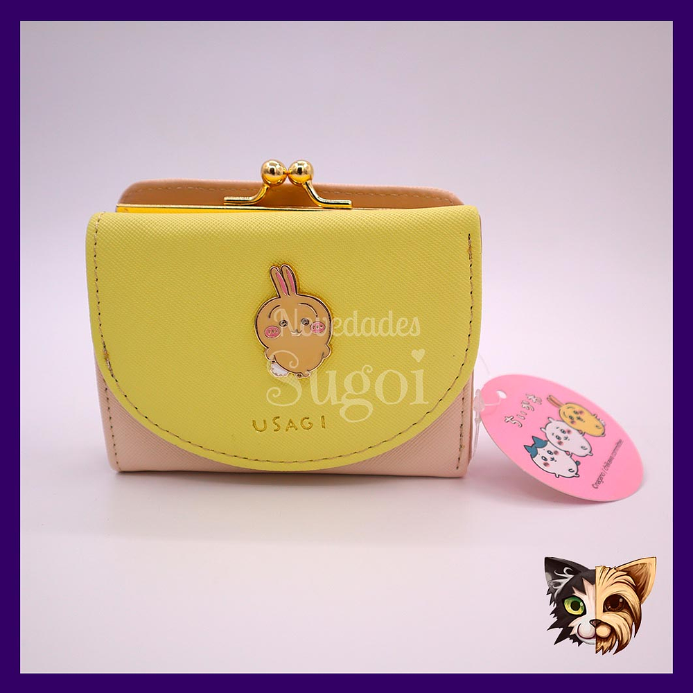 Billetera con broche Chiikawa
