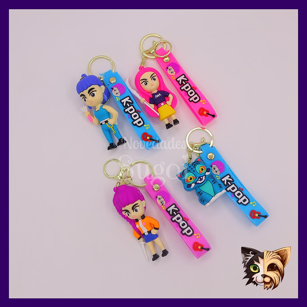 Llavero Goma Guerreras K-pop