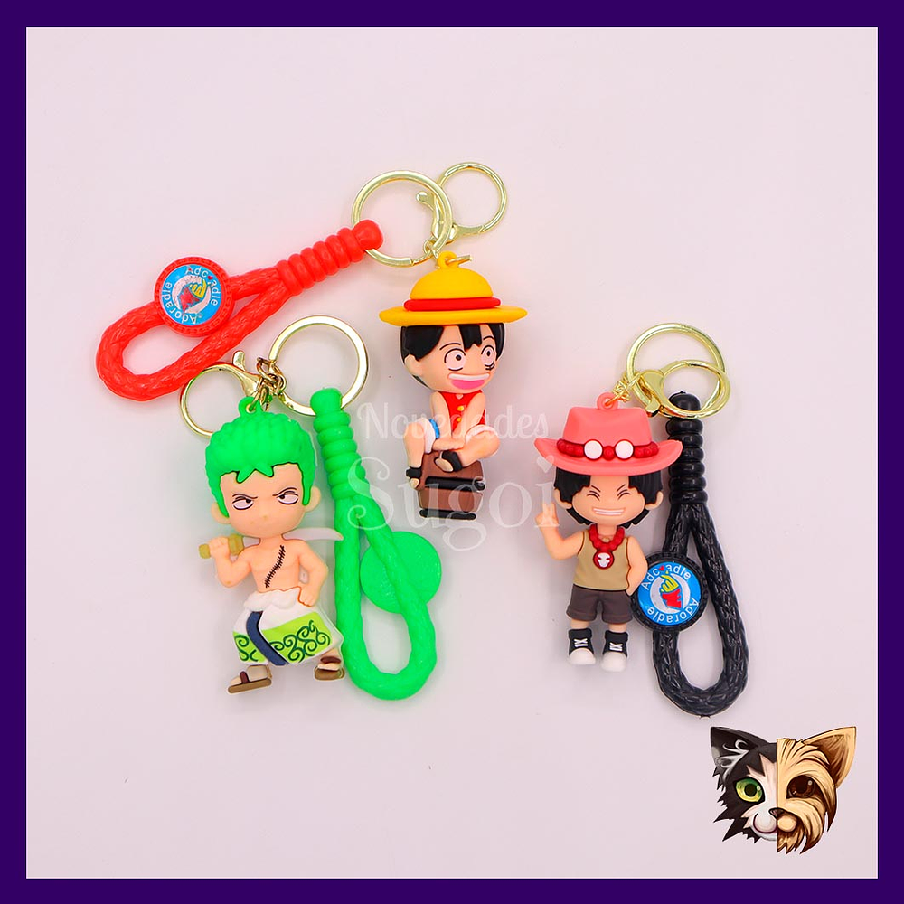 Llavero Goma One Piece 