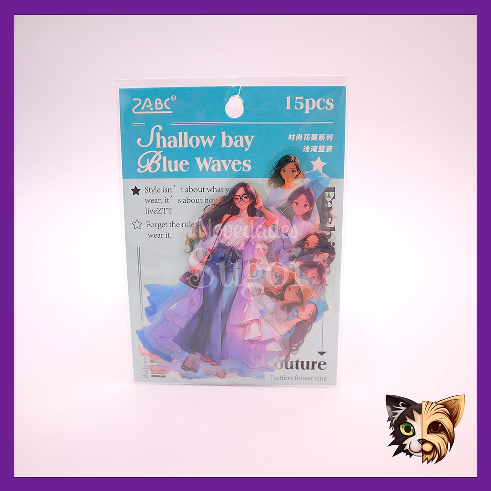 Sticker chicas vestuario 15pcs