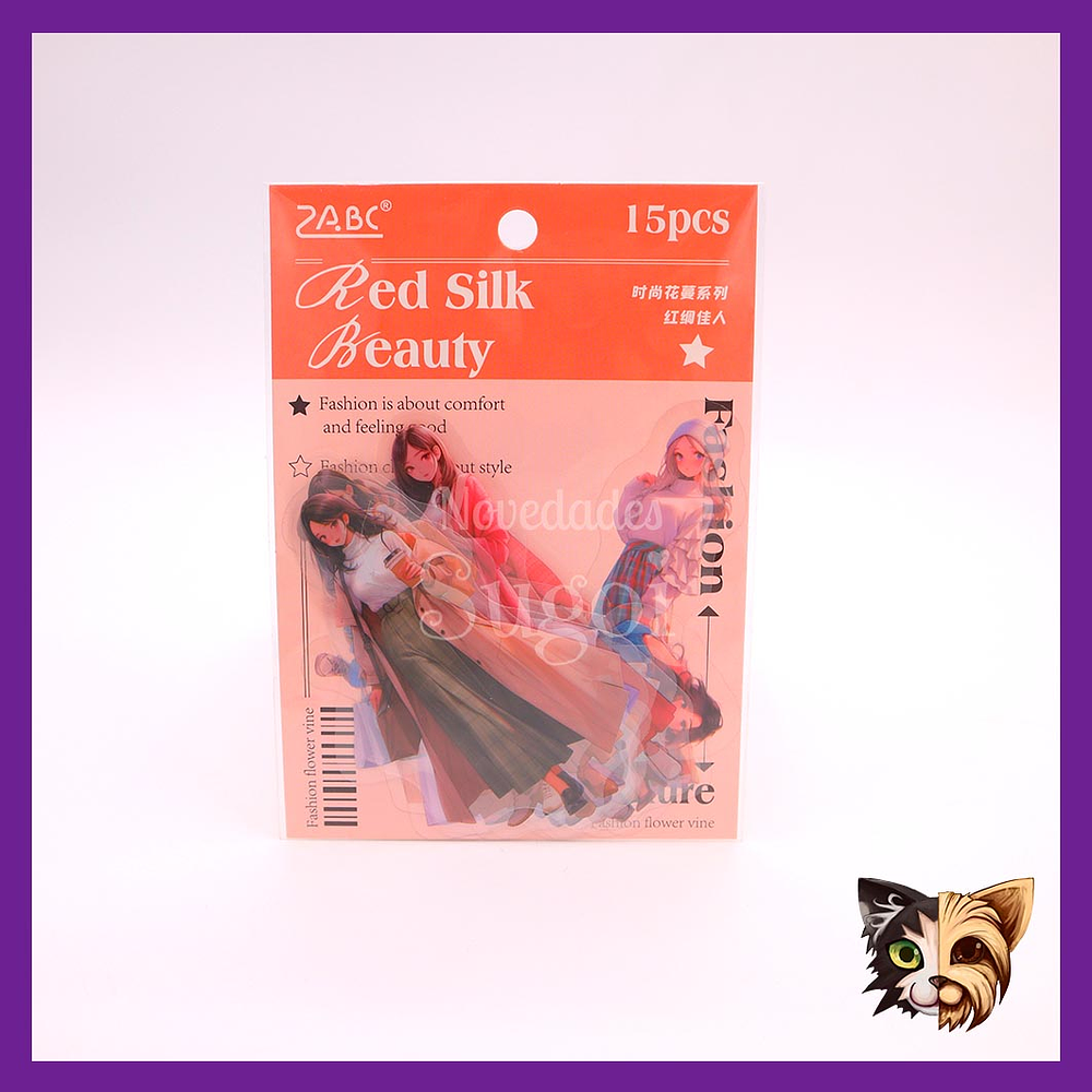 Sticker chicas vestuario 15pcs