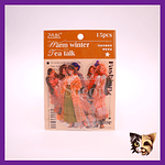 Sticker chicas vestuario 15pcs