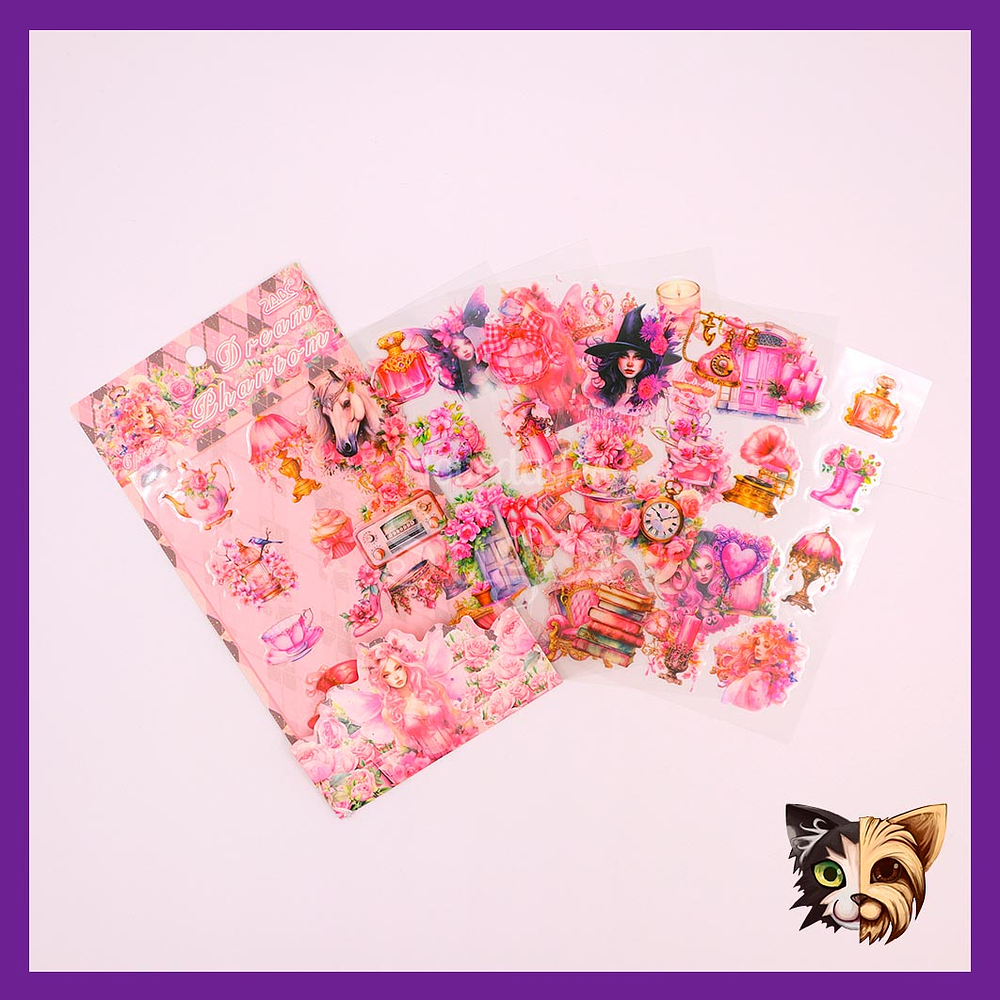 Sticker Mujer Vintage 