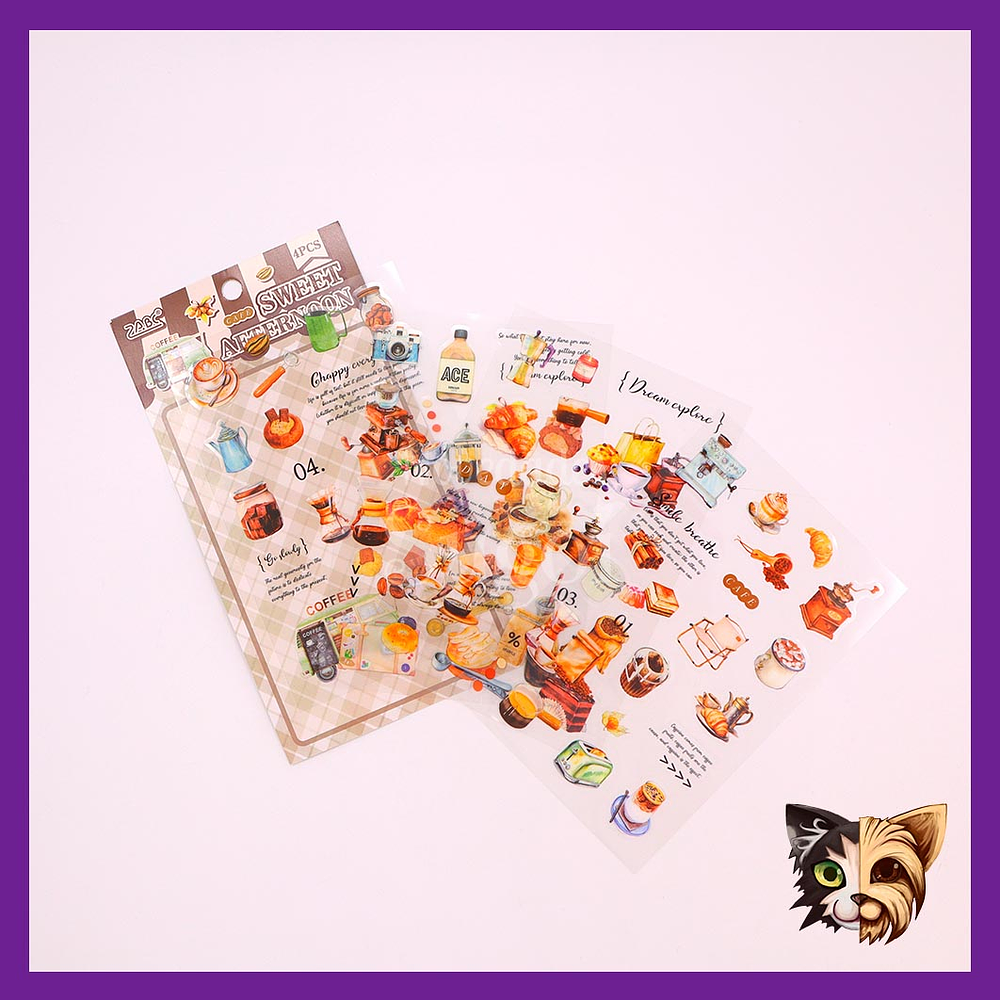 Sticker temáticos 4pcs 