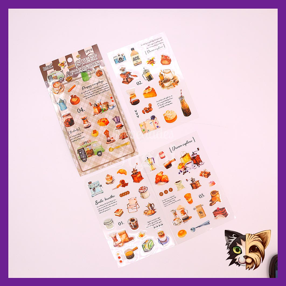 Sticker temáticos 4pcs 