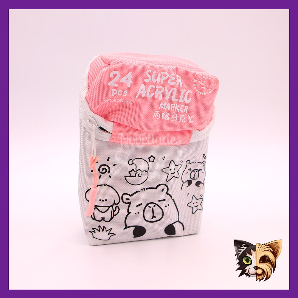 Estuche Súper acrilic Lemetutu 