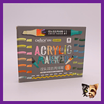 Set Acrylic marker doble 8pcs