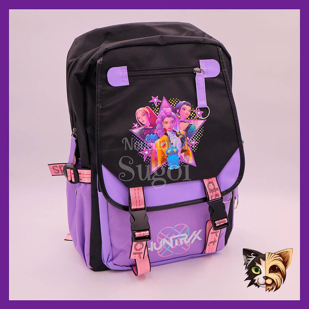 Mochila Huntrix Lila - Guerreras K-pop