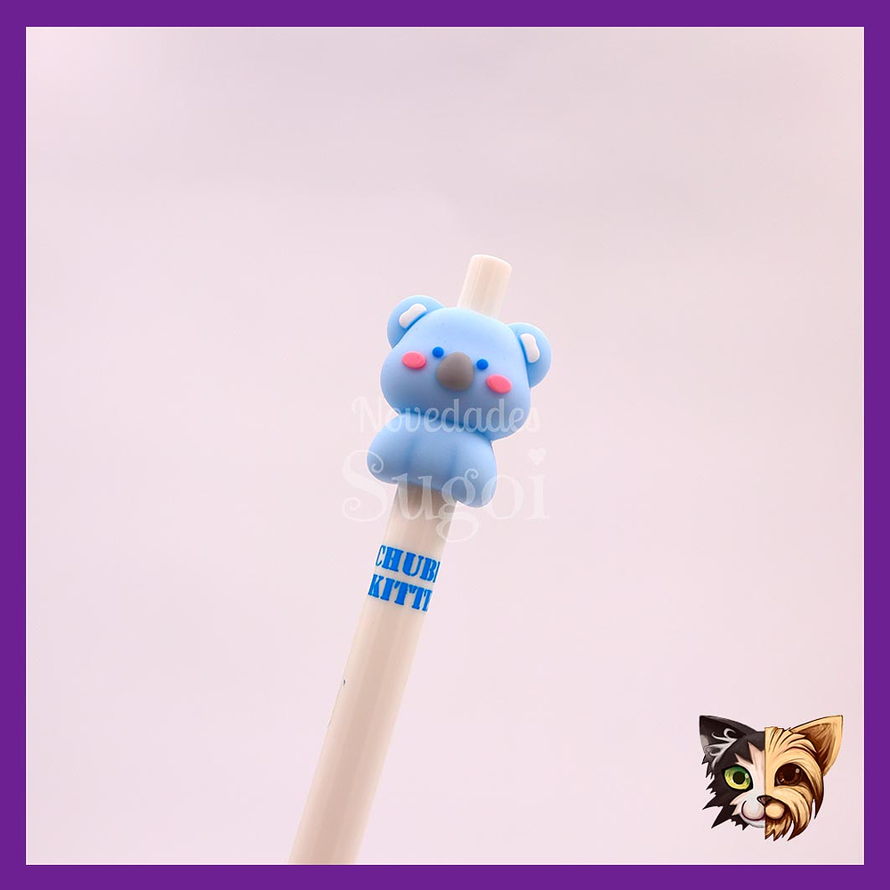 Lápiz Diseño Animales - Tinta azul