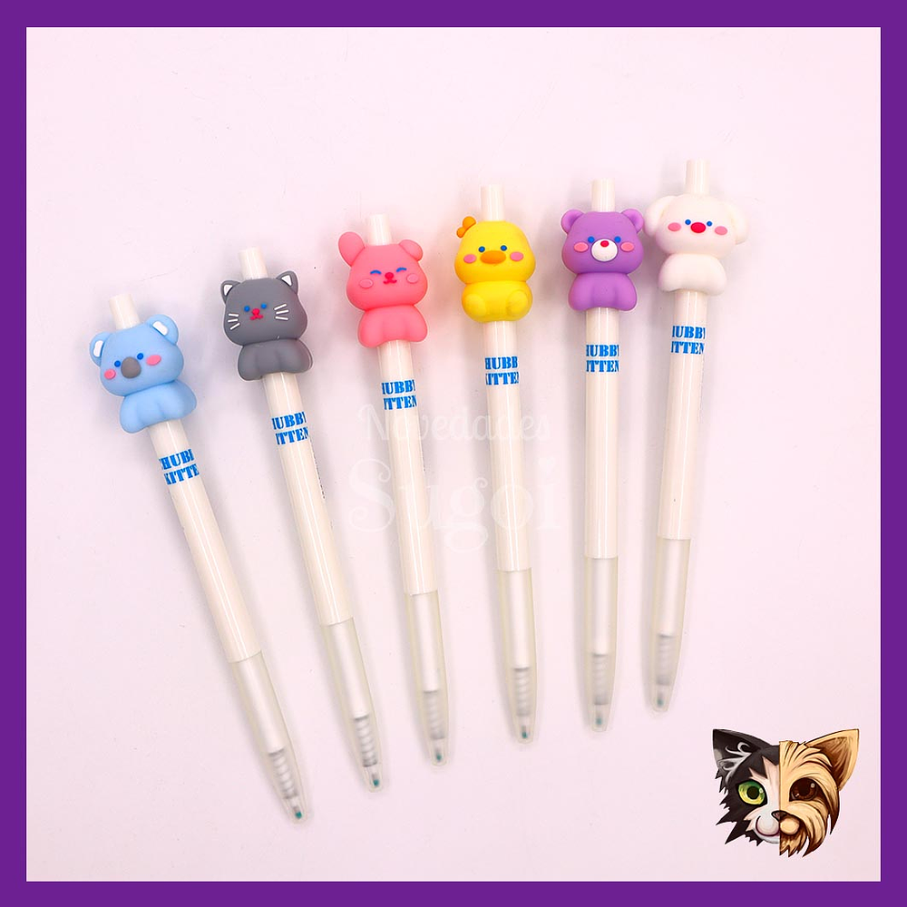 Lápiz Diseño Animales - Tinta azul