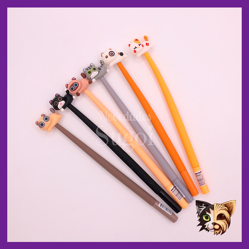 Lapiz Running cat - Tinta azul