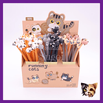 Lapiz Running cat - Tinta azul