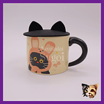 Taza Gato Orejas negro
