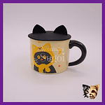 Taza Gato Orejas negro