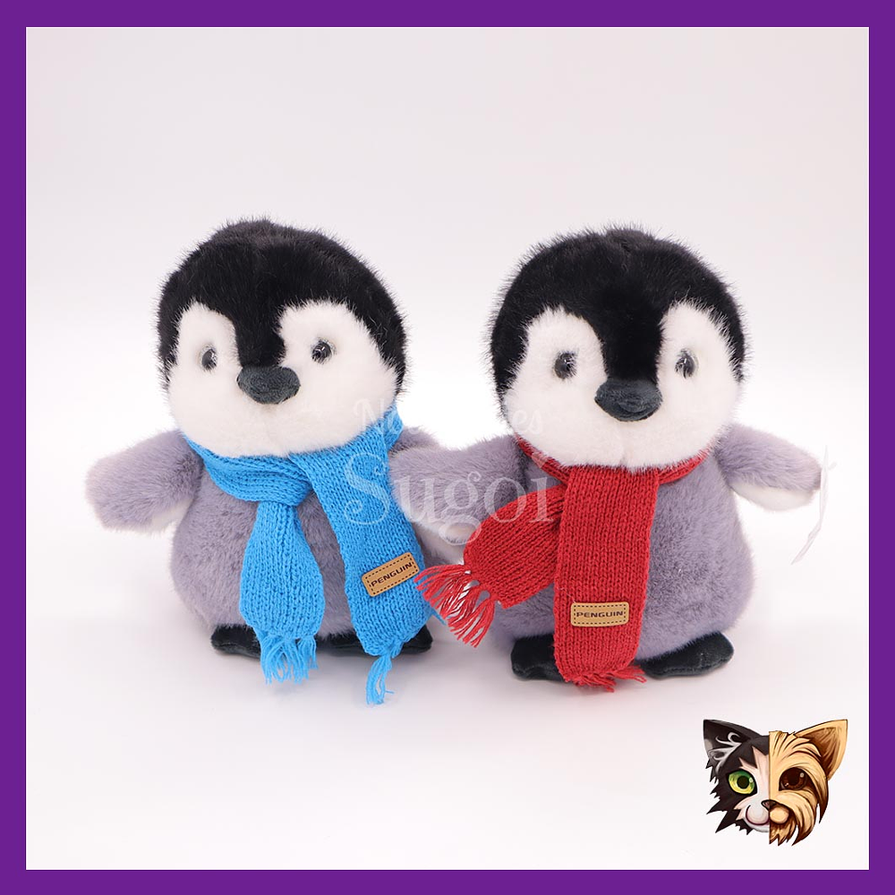 Peluche Pingüinos con Bufanda