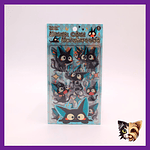 Set sticker gato negro