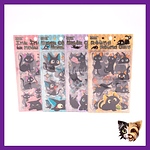 Set sticker gato negro