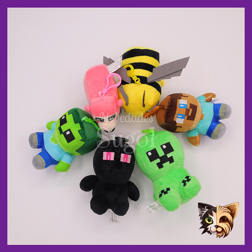 Llavero Minecraft peluche