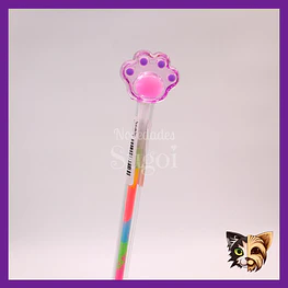 Lápiz Patita Gato Multicolor