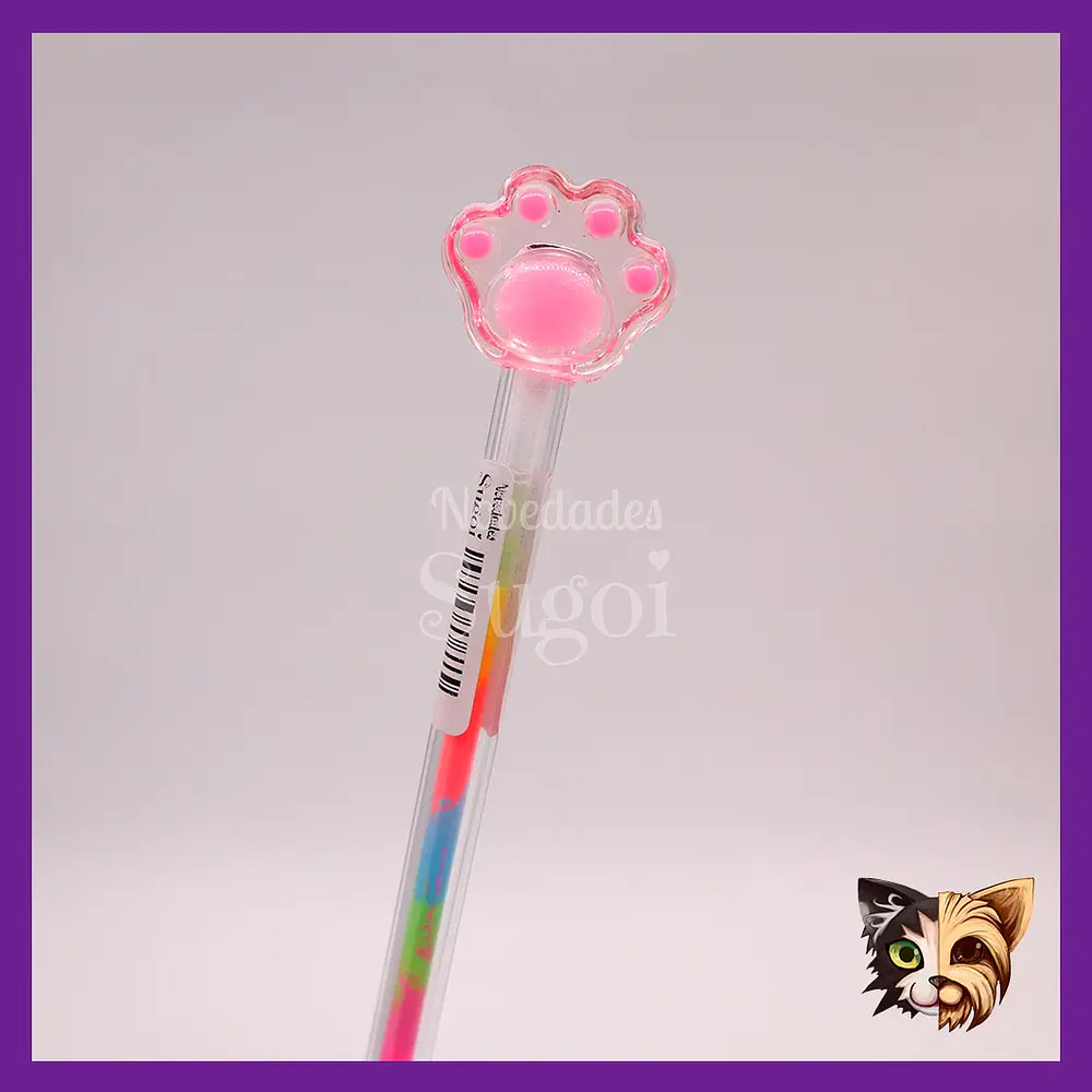 Lápiz Patita Gato Multicolor