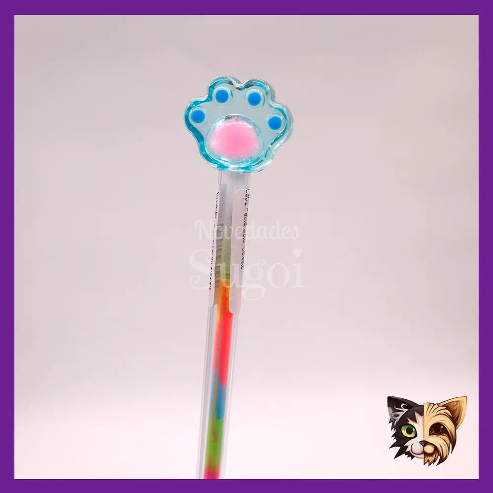 Lápiz Patita Gato Multicolor