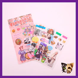 Sticker Aesthetic Rosa 4pcs