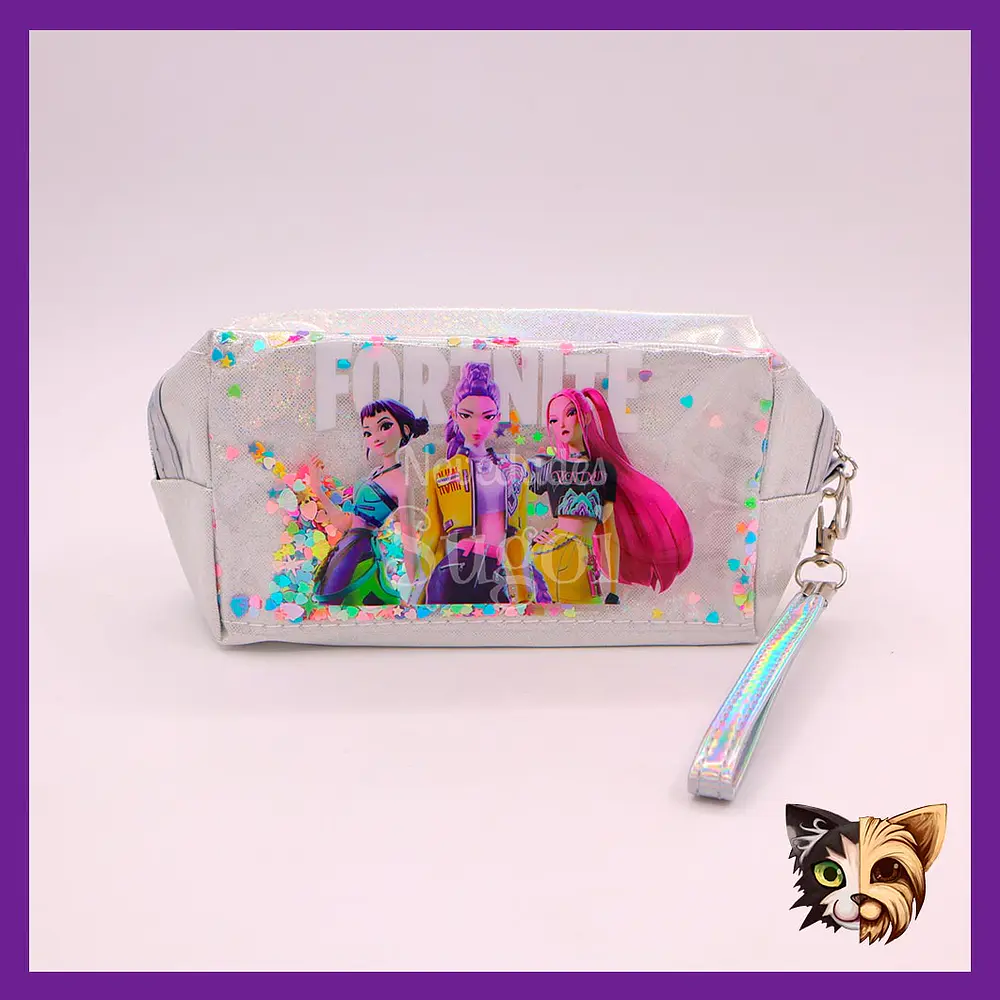 Estuche guerreras K-pop glitter 