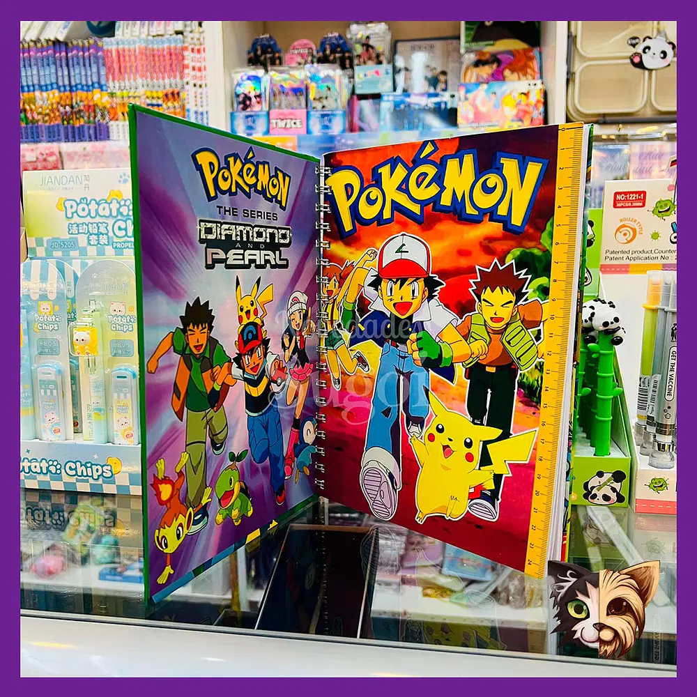 Cuaderno Pokemon Tapa dura