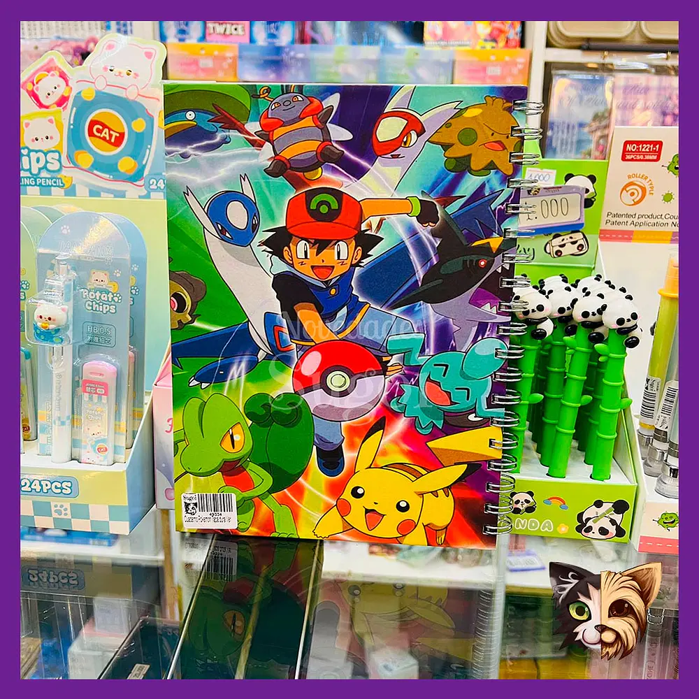 Cuaderno Pokemon Tapa dura