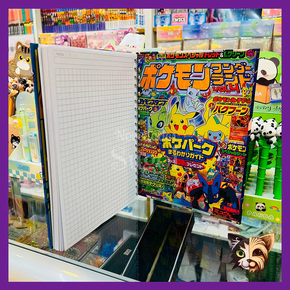 Cuaderno Pokemon Tapa dura