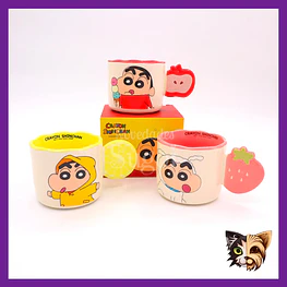 Taza Shin Chan fruta