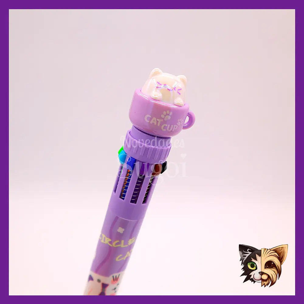 Lápiz colores Cat cup Lila