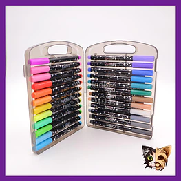 Set marcadores con brillo Glitter marker 24pcs