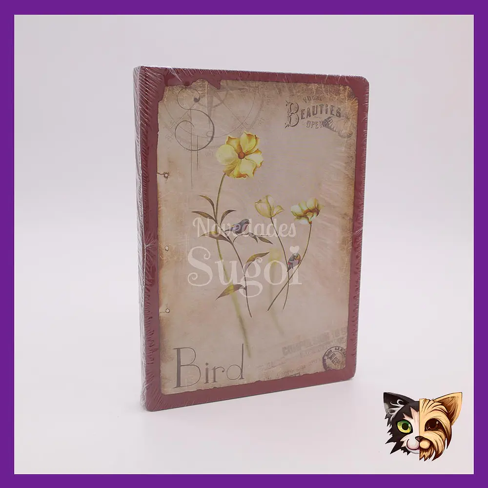 Libreta vintage Flores