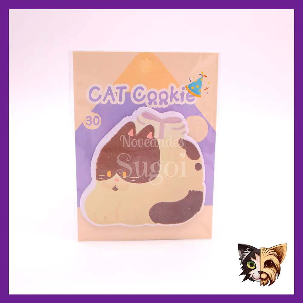 Post it Cat cookie