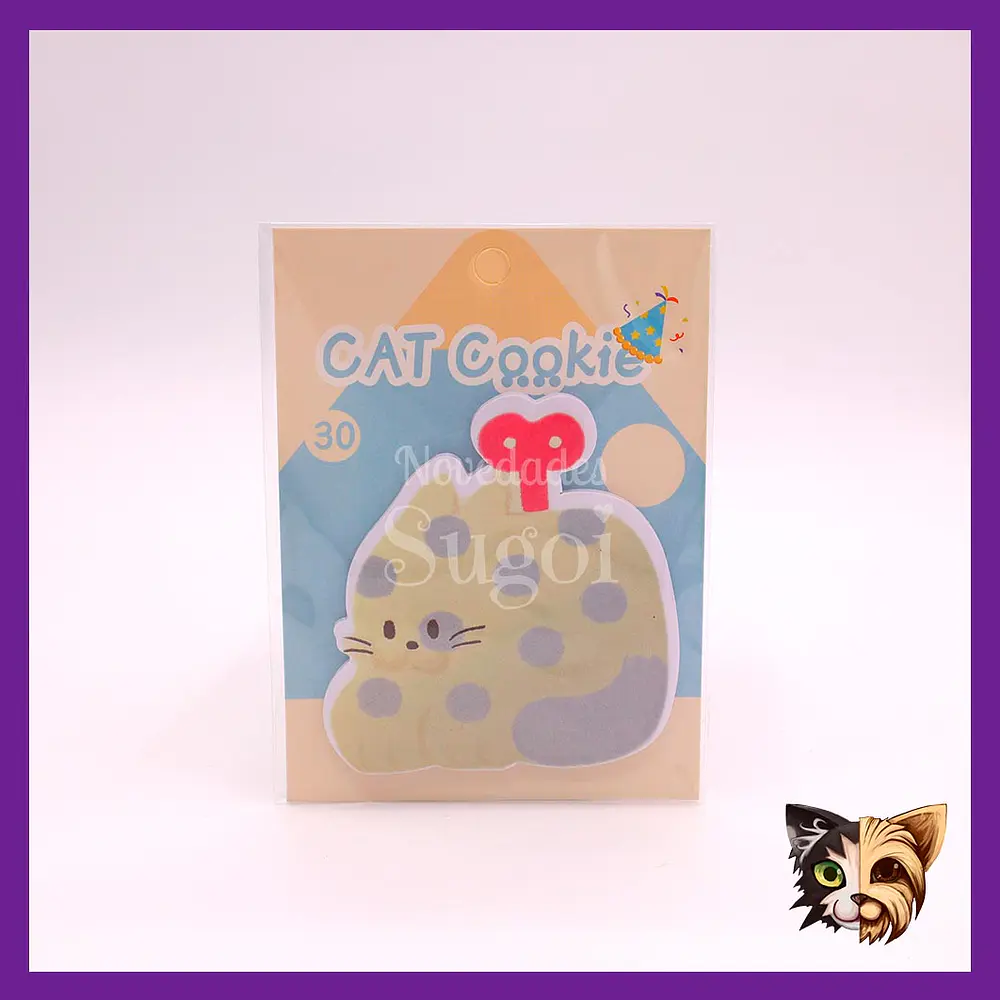 Post it Cat cookie