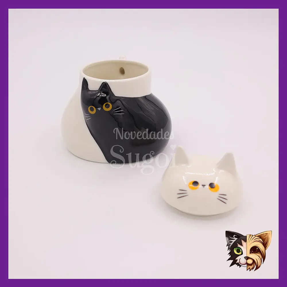 Taza Gato negro y blanco