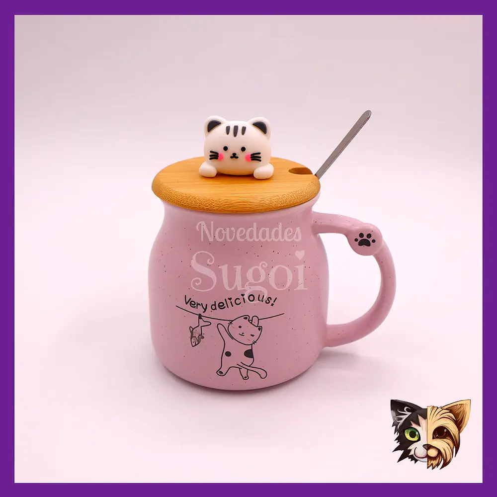 Mug topper gato