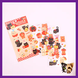 Sticker Gato Sweetheart 4pcs