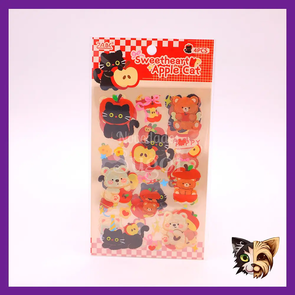 Sticker Gato Sweetheart 4pcs