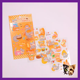 Sticker Cute Cat 4pcs