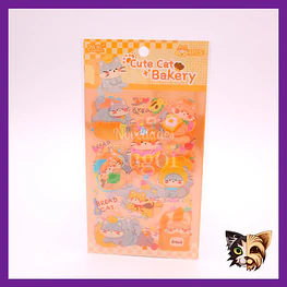 Sticker Cute Cat 4pcs
