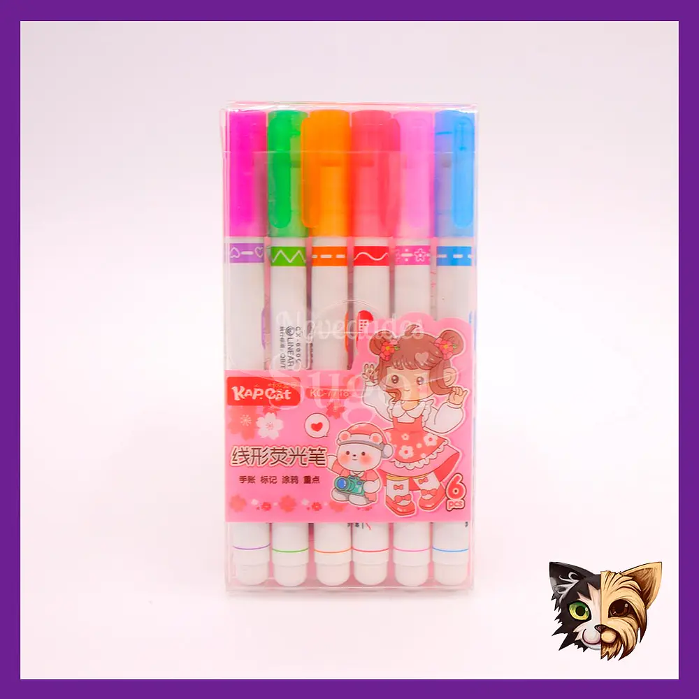 Set destacadores para subrayar 6pcs