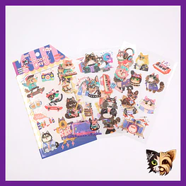 Stickers animal rayas 
