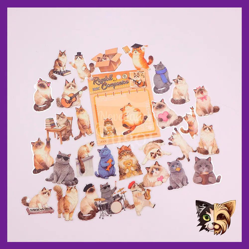 Sticker adorable animal