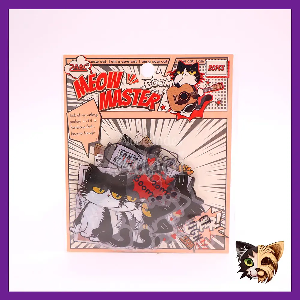 Sticker emotion cat