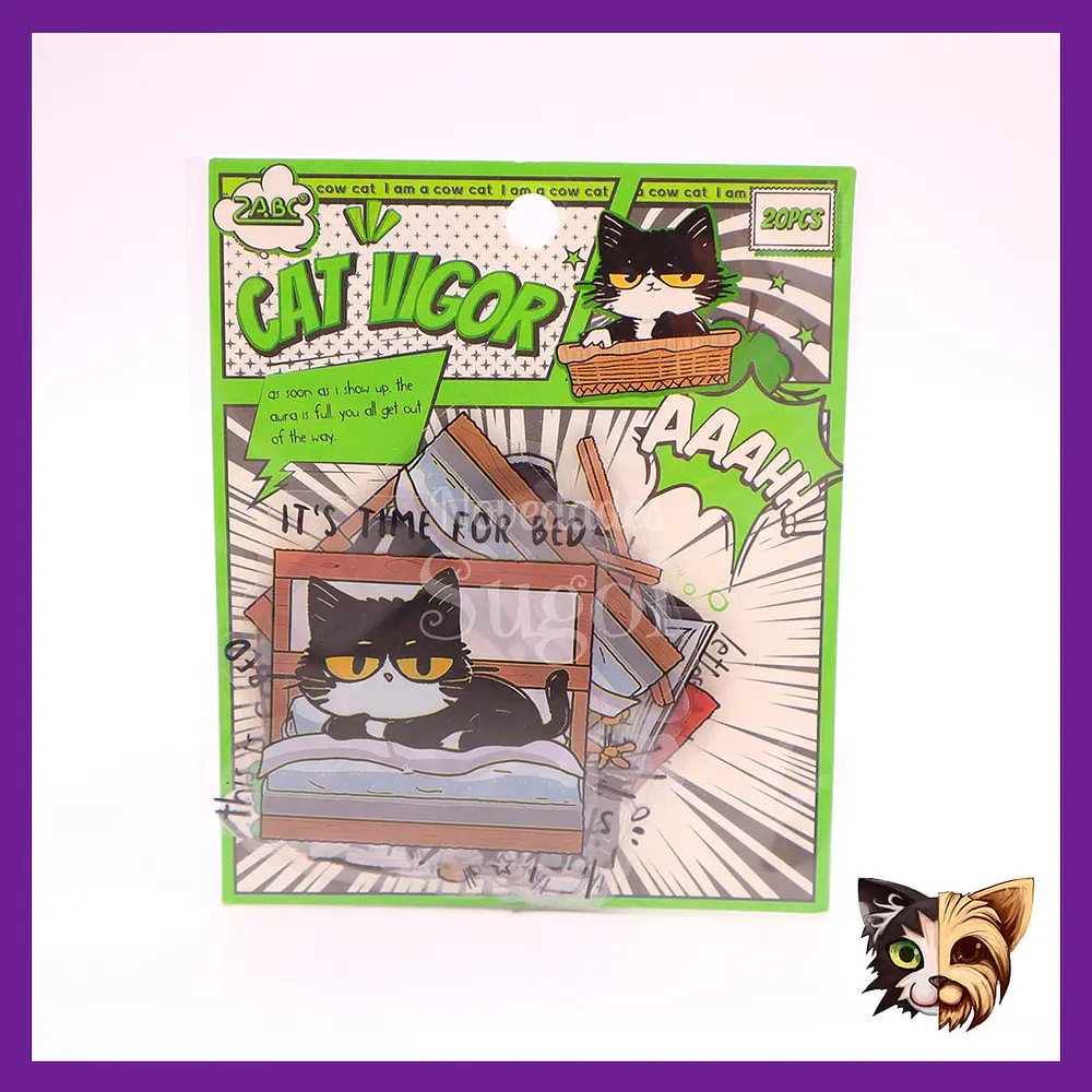Sticker emotion cat