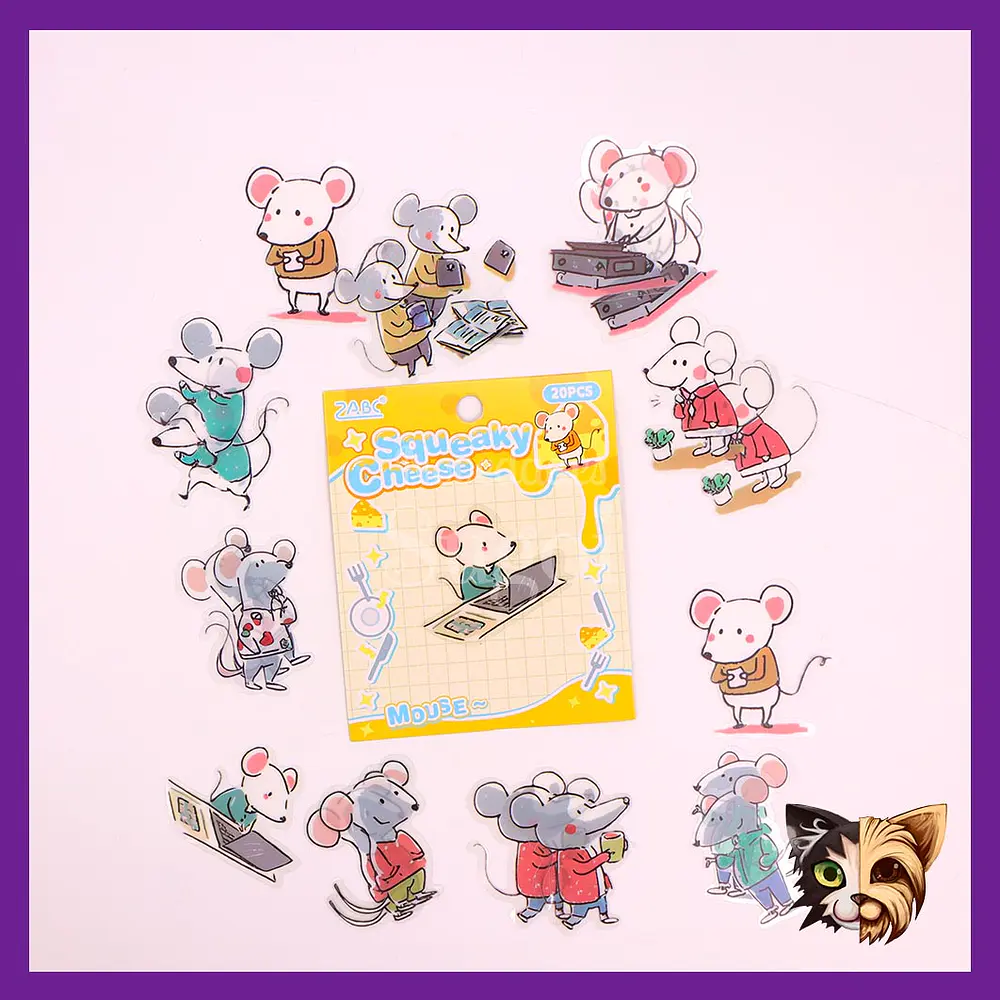 Sticker kawaii animal